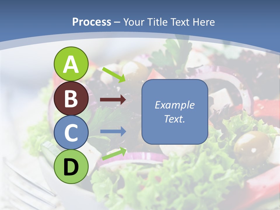 Goat Cheese Herbs Greek Salad PowerPoint Template
