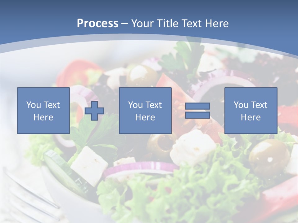 Goat Cheese Herbs Greek Salad PowerPoint Template