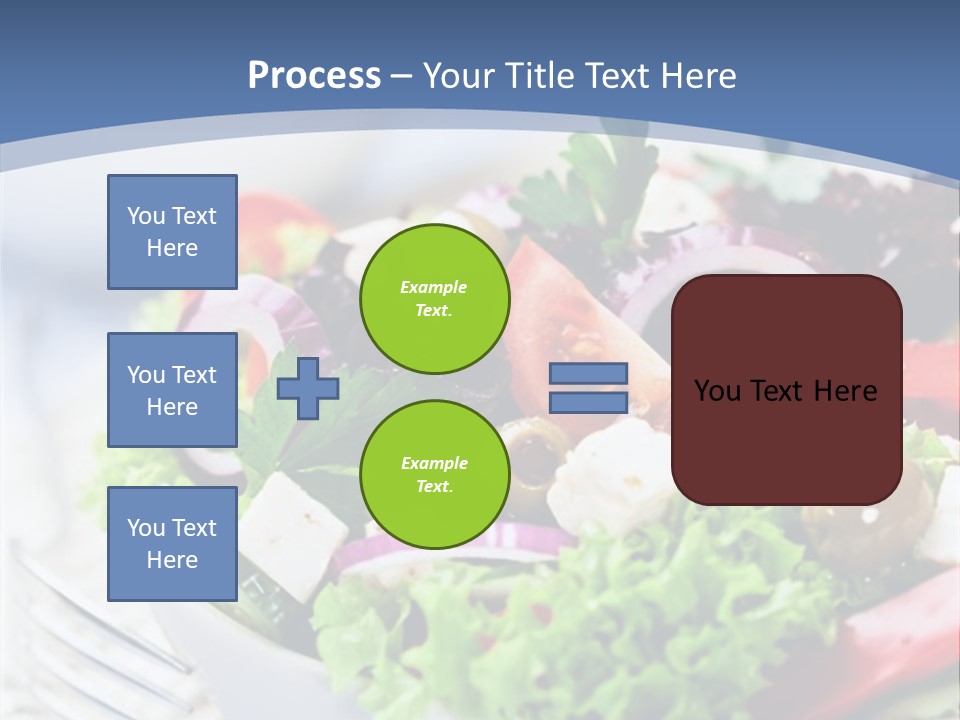 Goat Cheese Herbs Greek Salad PowerPoint Template