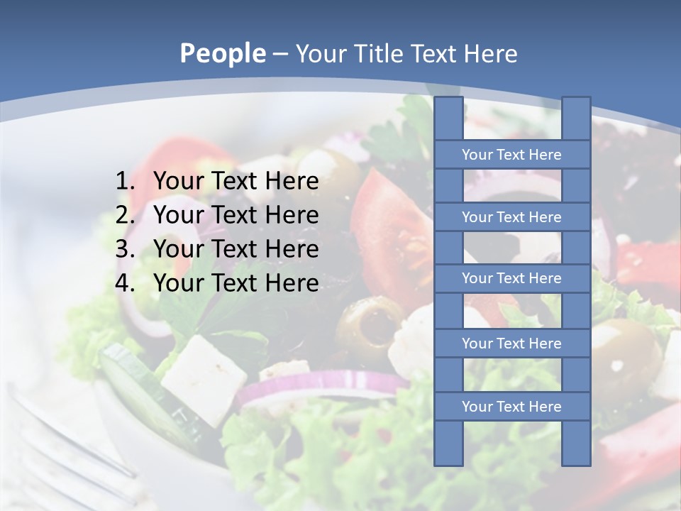 Goat Cheese Herbs Greek Salad PowerPoint Template
