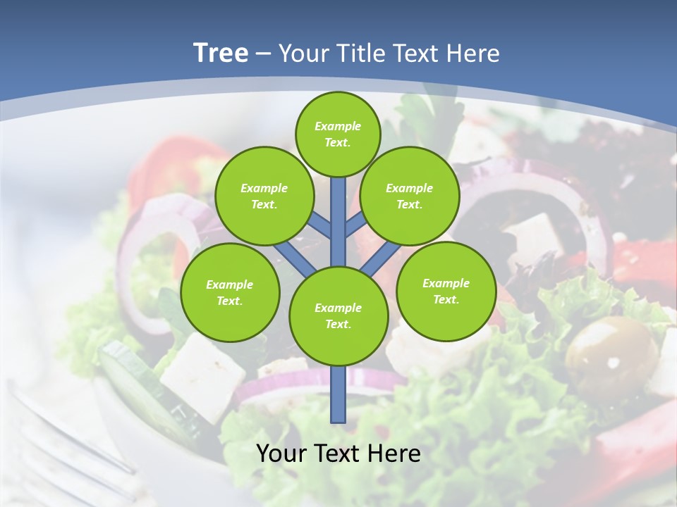 Goat Cheese Herbs Greek Salad PowerPoint Template