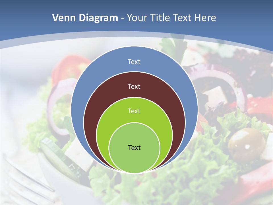 Goat Cheese Herbs Greek Salad PowerPoint Template
