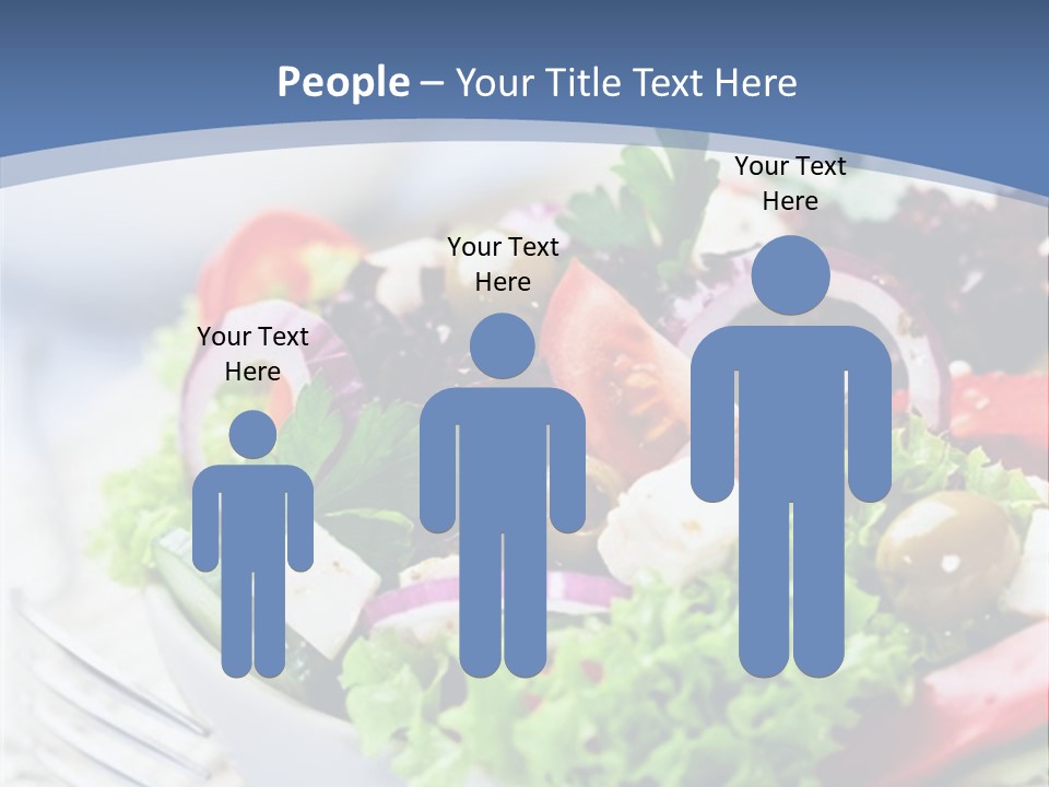 Goat Cheese Herbs Greek Salad PowerPoint Template