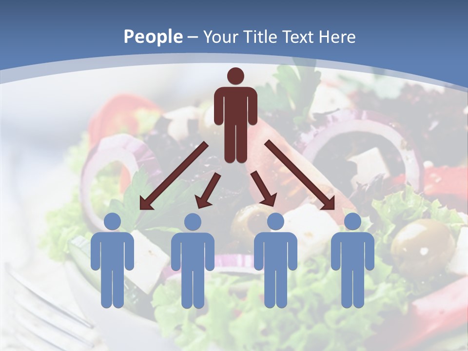 Goat Cheese Herbs Greek Salad PowerPoint Template