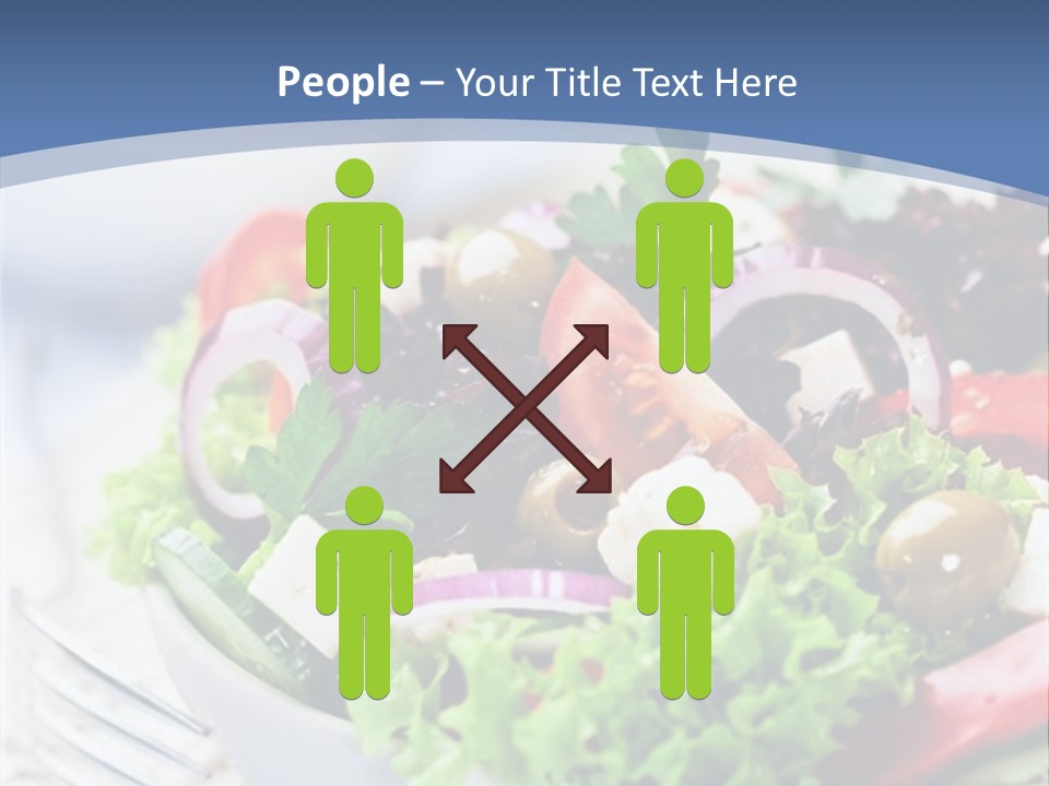 Goat Cheese Herbs Greek Salad PowerPoint Template