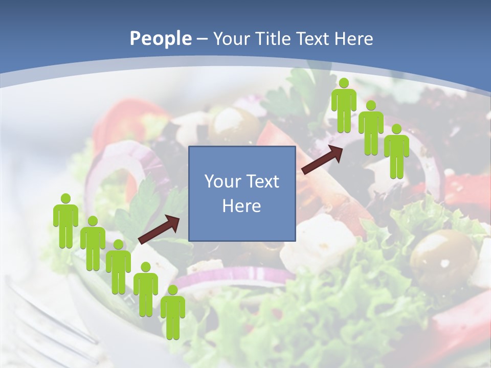 Goat Cheese Herbs Greek Salad PowerPoint Template