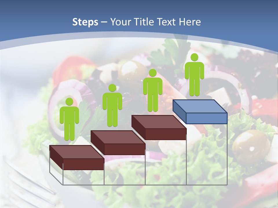 Goat Cheese Herbs Greek Salad PowerPoint Template