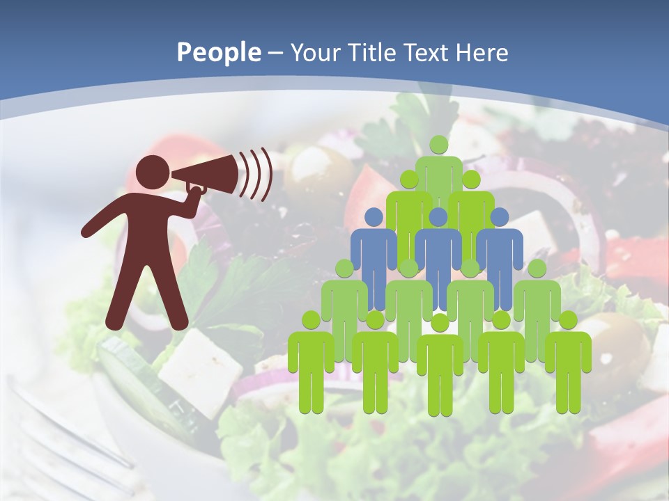 Goat Cheese Herbs Greek Salad PowerPoint Template