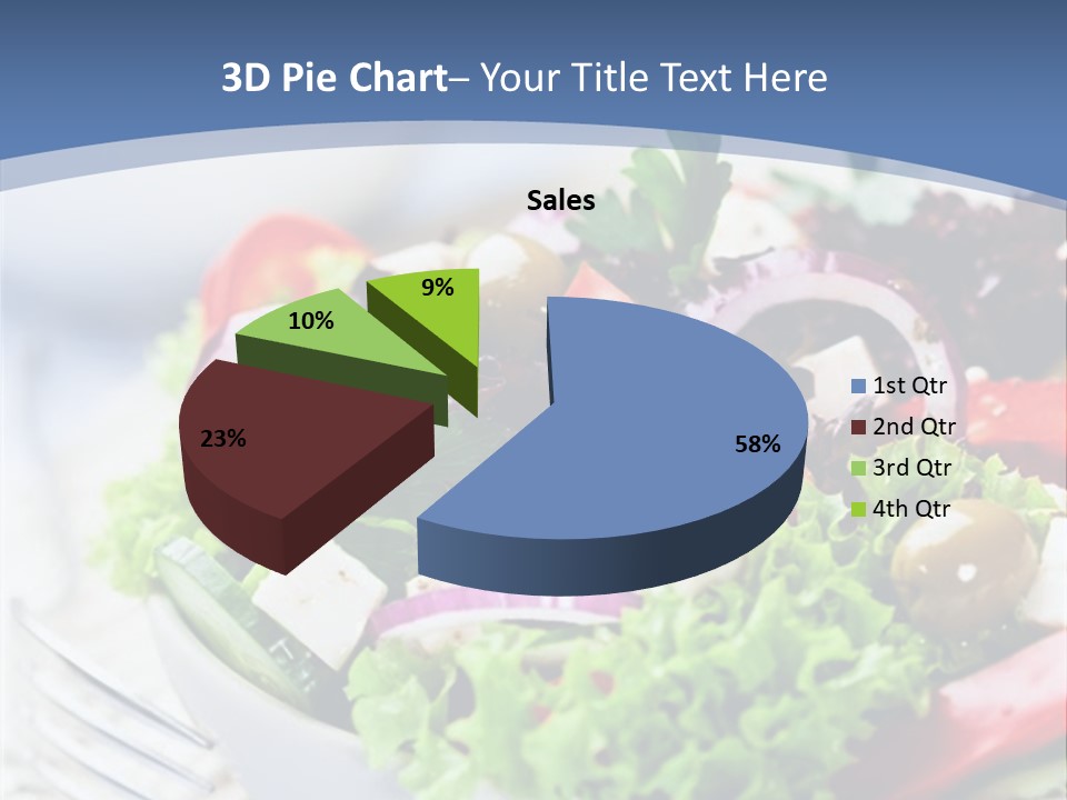 Goat Cheese Herbs Greek Salad PowerPoint Template