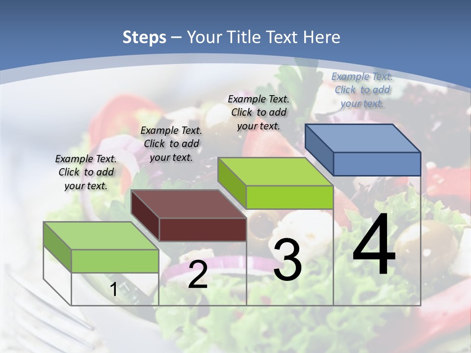 Goat Cheese Herbs Greek Salad PowerPoint Template