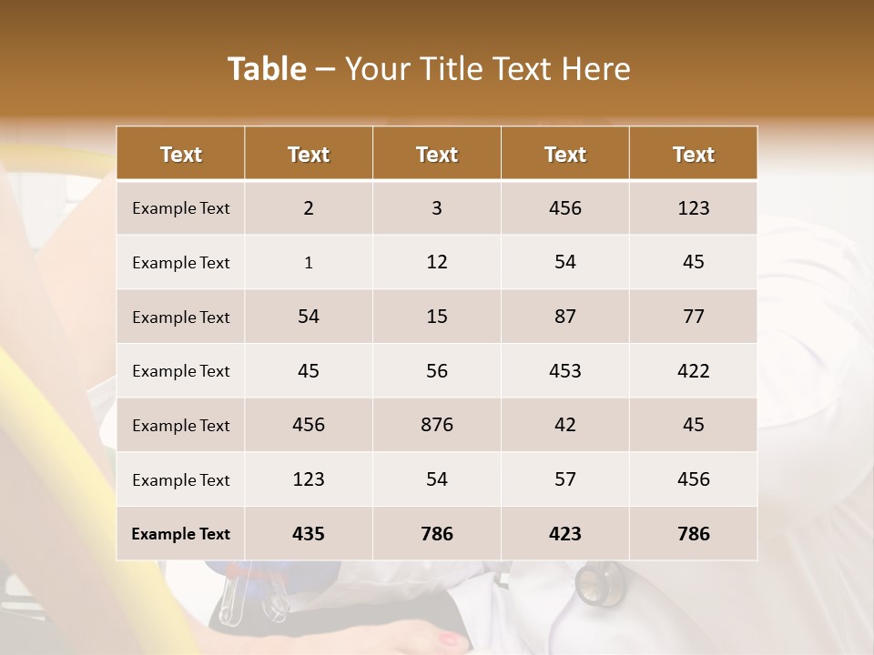 Examination Uniform Treatment PowerPoint Template