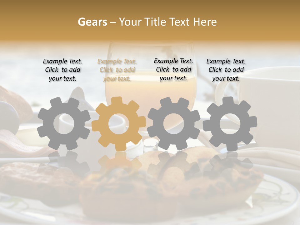 Restaurant Hotel Cake PowerPoint Template