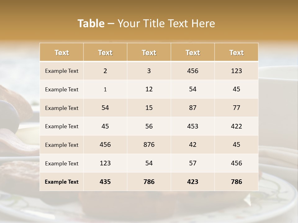 Restaurant Hotel Cake PowerPoint Template