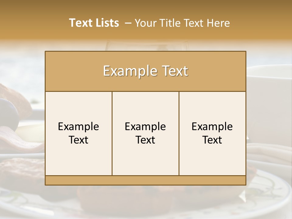 Restaurant Hotel Cake PowerPoint Template
