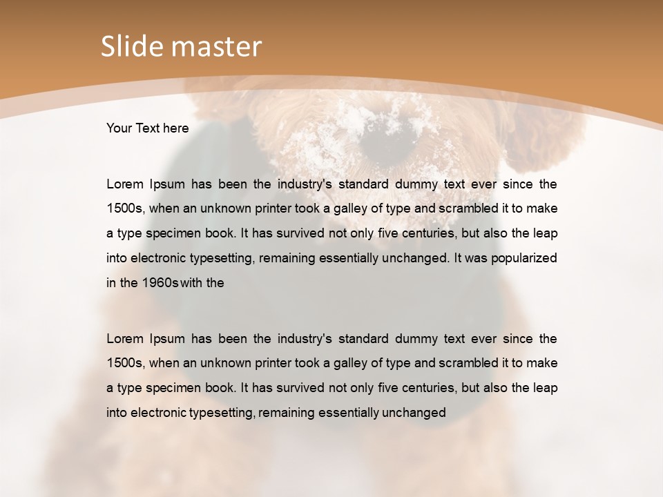 Brown Snow Playful PowerPoint Template