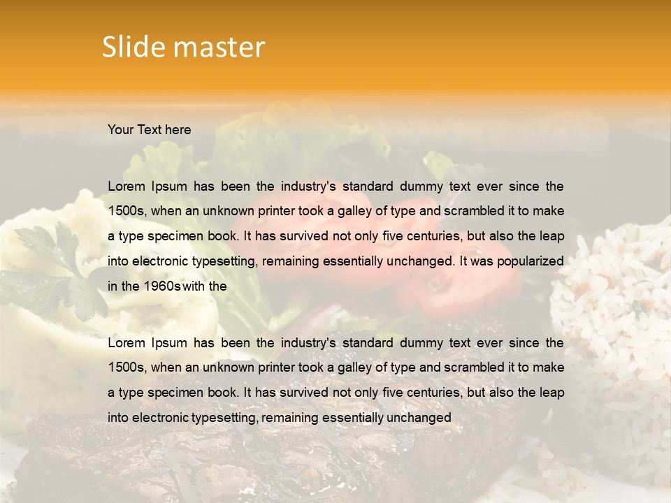 Tasty Fillet Sirloin PowerPoint Template