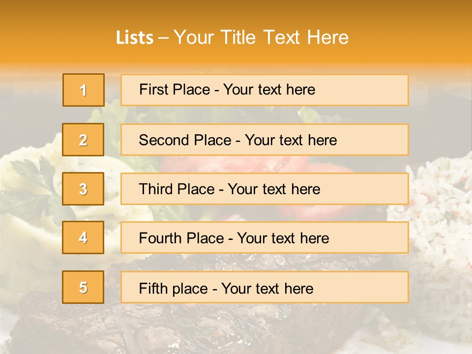 Tasty Fillet Sirloin PowerPoint Template