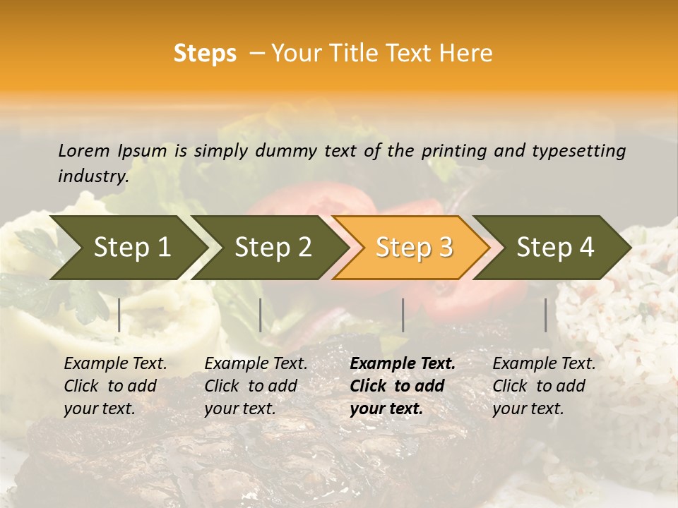 Tasty Fillet Sirloin PowerPoint Template