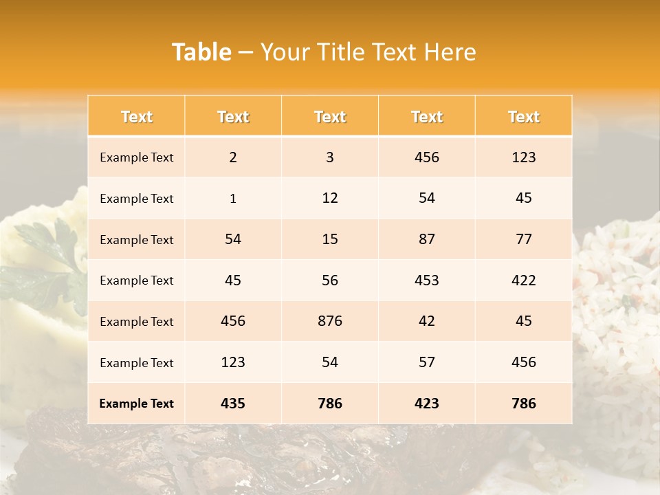Tasty Fillet Sirloin PowerPoint Template