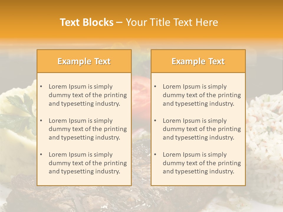 Tasty Fillet Sirloin PowerPoint Template
