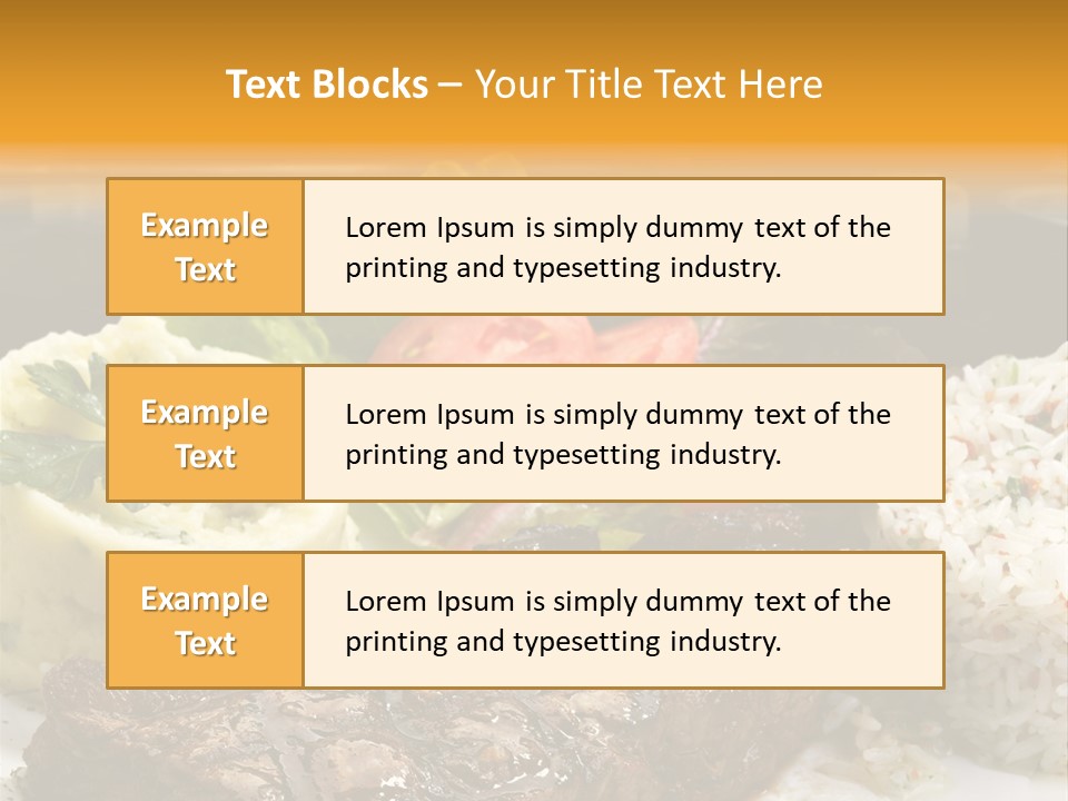 Tasty Fillet Sirloin PowerPoint Template