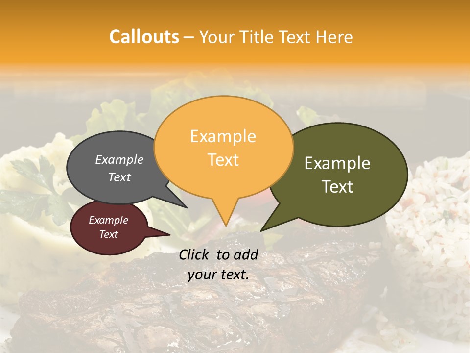 Tasty Fillet Sirloin PowerPoint Template