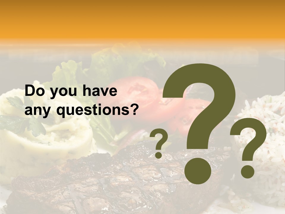 Tasty Fillet Sirloin PowerPoint Template