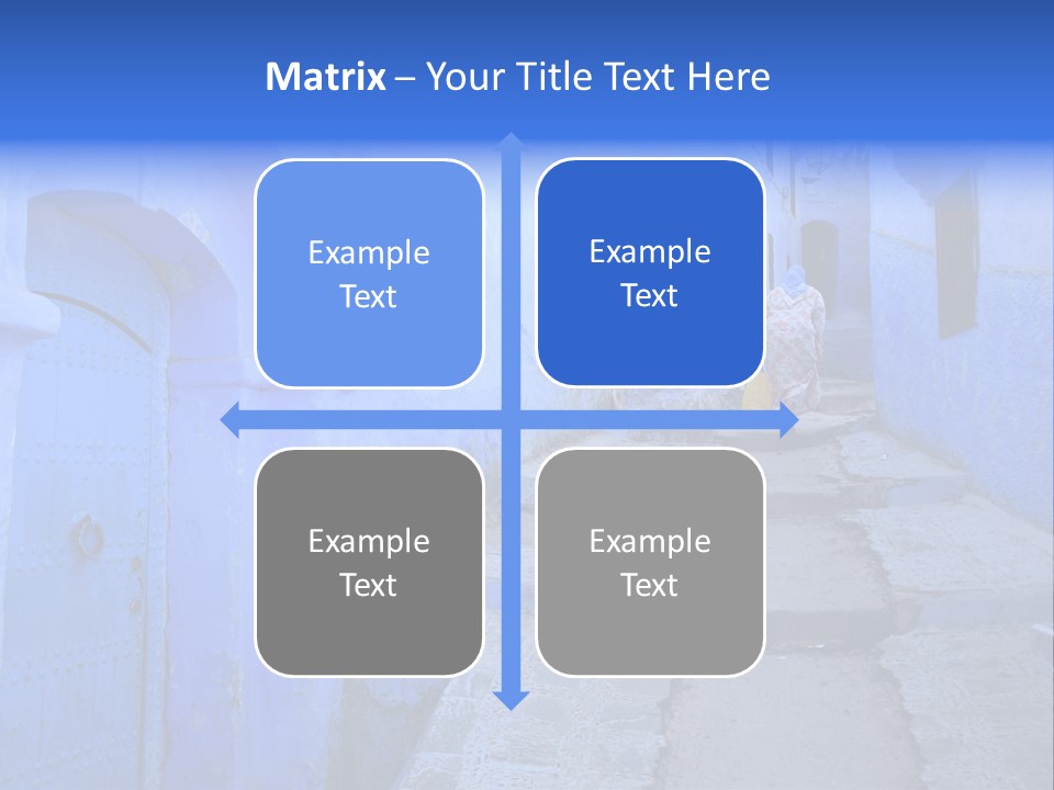 Passage Paint Chefchaouen PowerPoint Template