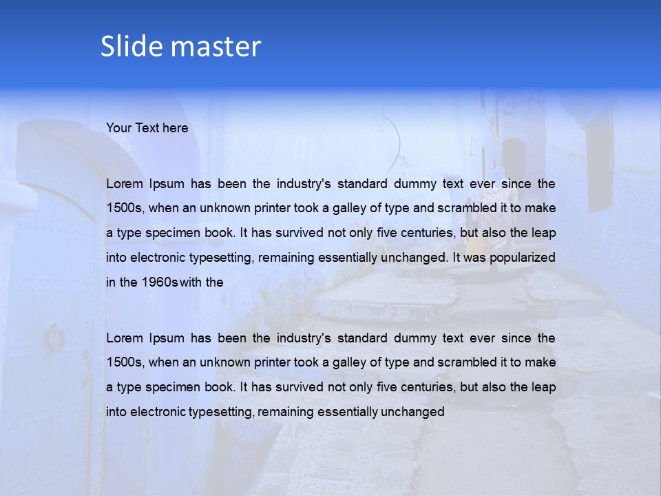 Passage Paint Chefchaouen PowerPoint Template