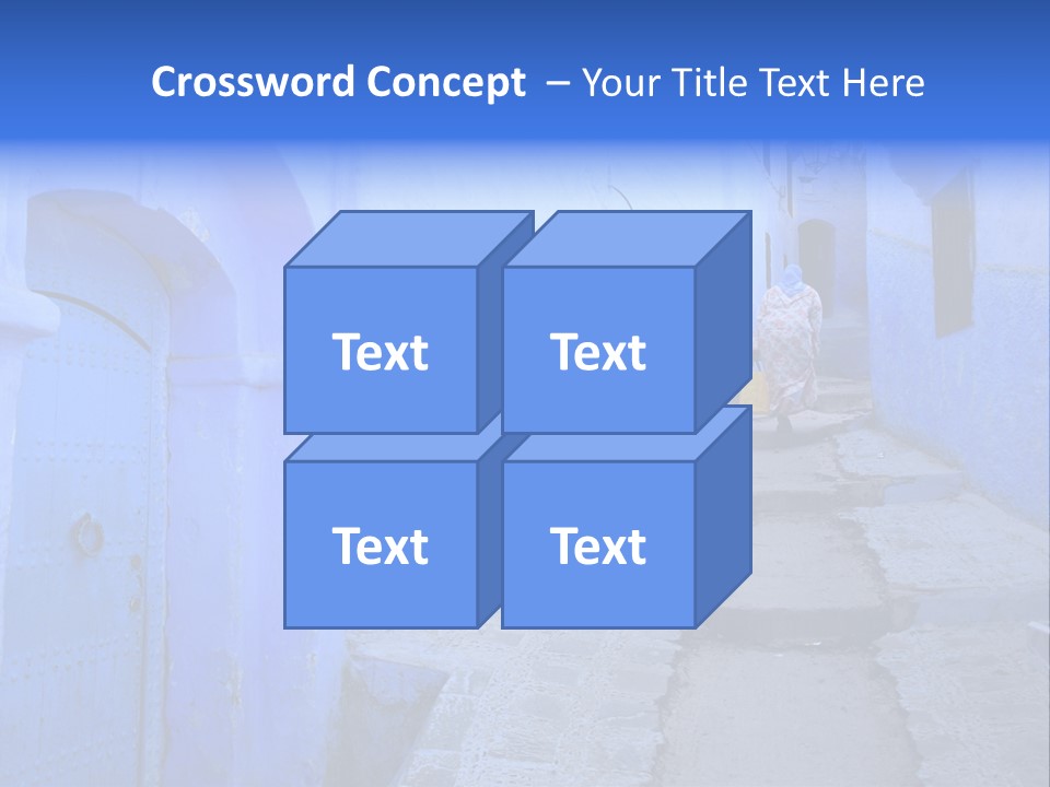 Passage Paint Chefchaouen PowerPoint Template