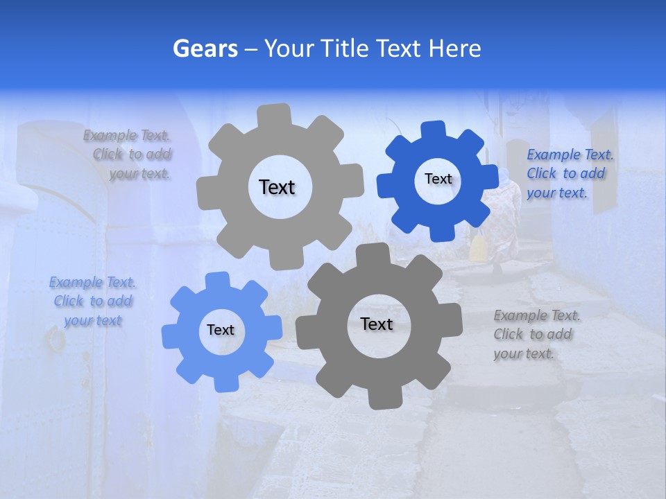 Passage Paint Chefchaouen PowerPoint Template