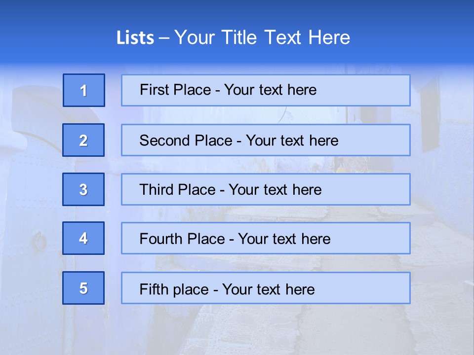 Passage Paint Chefchaouen PowerPoint Template