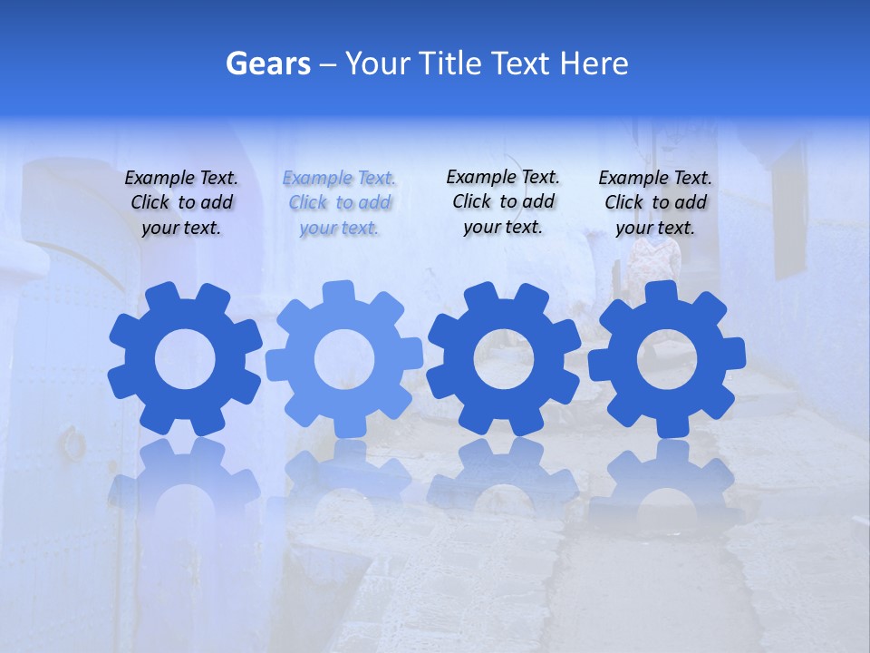 Passage Paint Chefchaouen PowerPoint Template