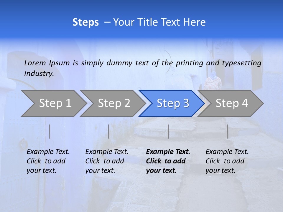 Passage Paint Chefchaouen PowerPoint Template