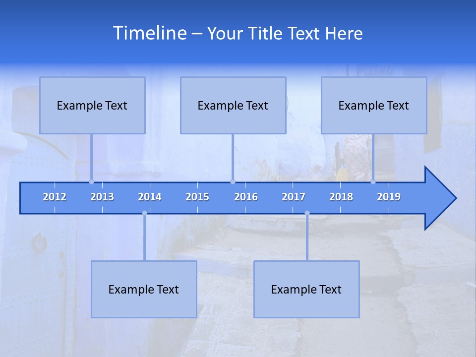 Passage Paint Chefchaouen PowerPoint Template