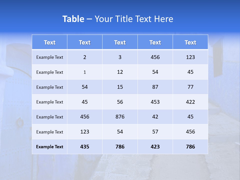 Passage Paint Chefchaouen PowerPoint Template