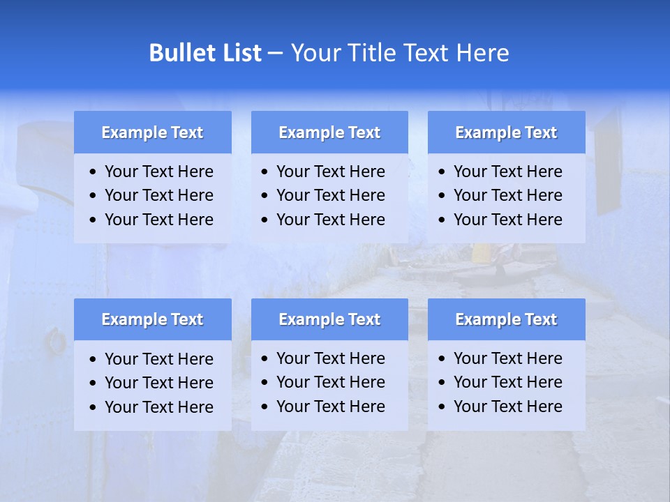 Passage Paint Chefchaouen PowerPoint Template