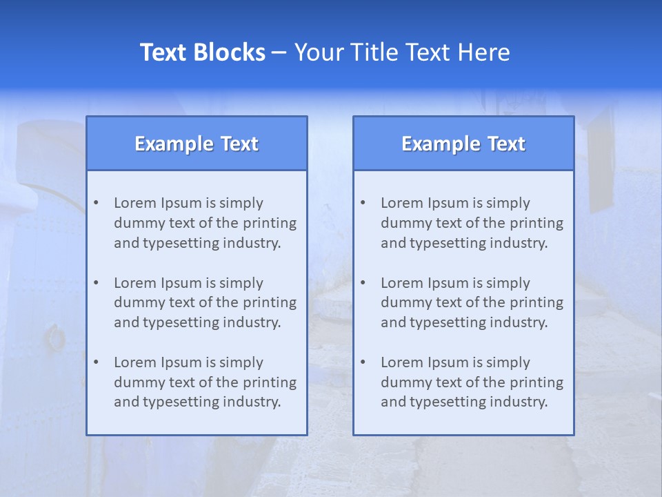 Passage Paint Chefchaouen PowerPoint Template