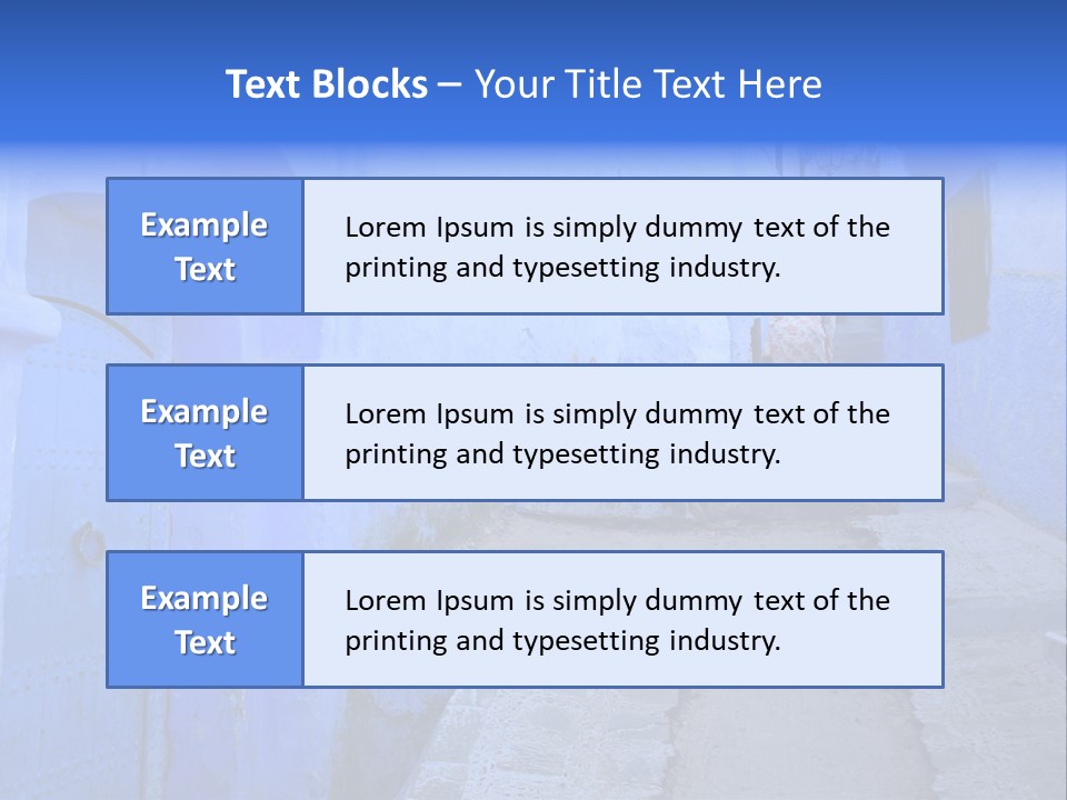 Passage Paint Chefchaouen PowerPoint Template