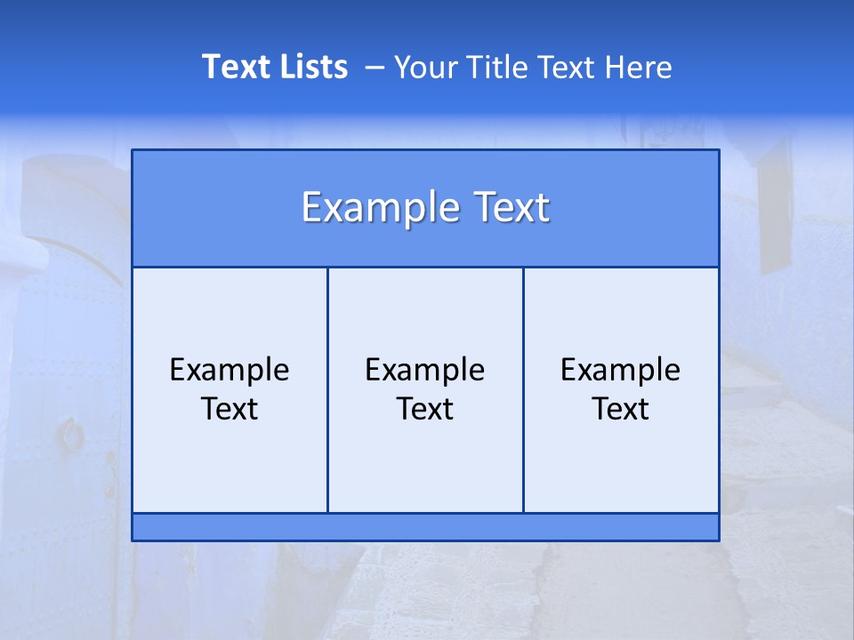 Passage Paint Chefchaouen PowerPoint Template