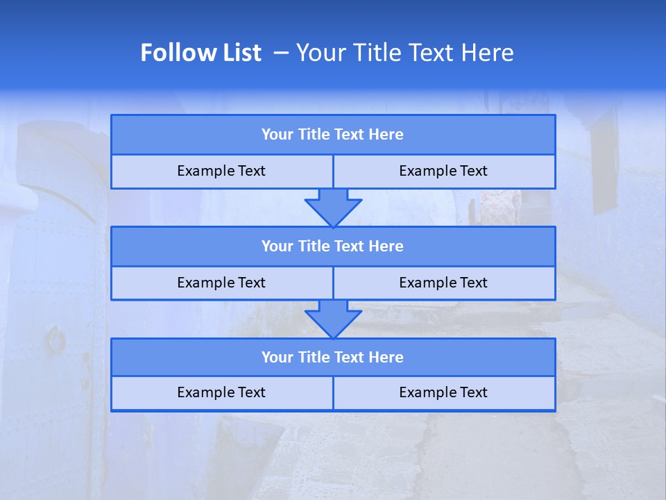 Passage Paint Chefchaouen PowerPoint Template