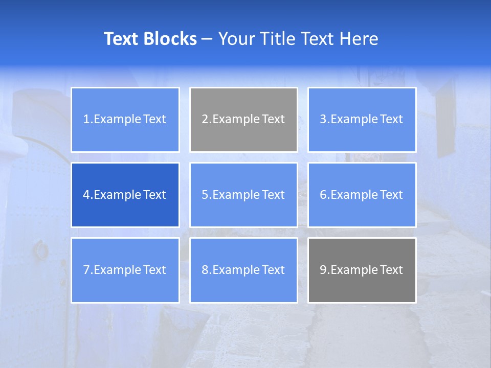 Passage Paint Chefchaouen PowerPoint Template