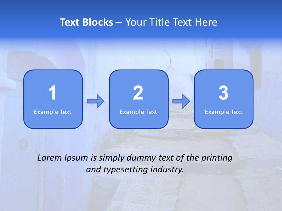 Passage Paint Chefchaouen PowerPoint Template