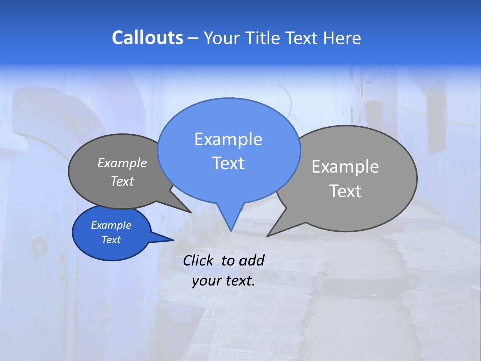 Passage Paint Chefchaouen PowerPoint Template