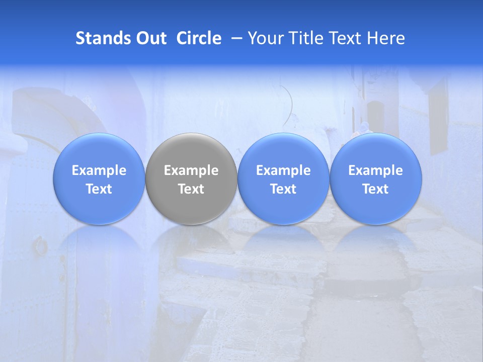 Passage Paint Chefchaouen PowerPoint Template