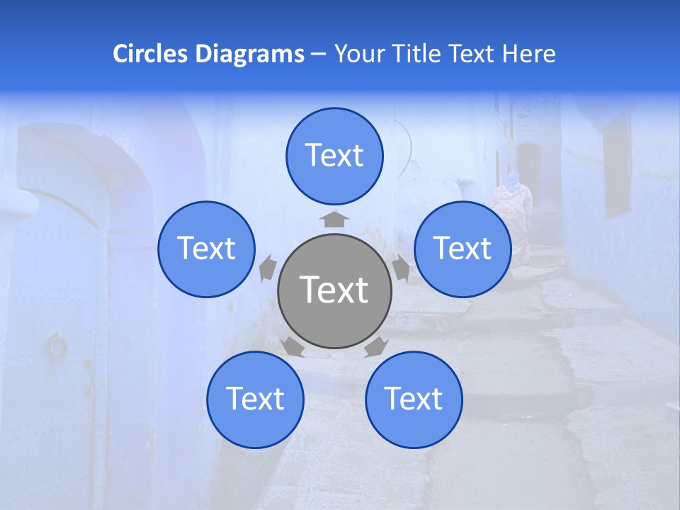 Passage Paint Chefchaouen PowerPoint Template