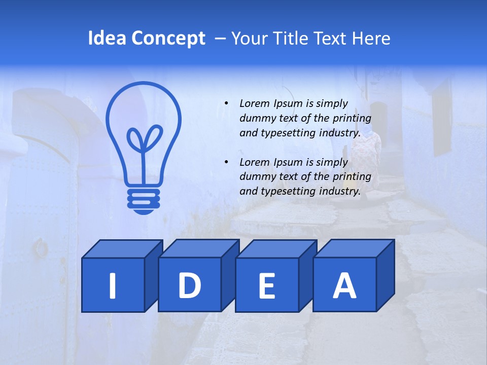 Passage Paint Chefchaouen PowerPoint Template