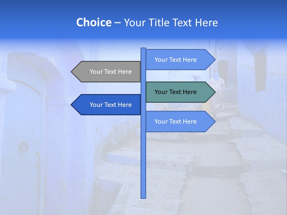 Passage Paint Chefchaouen PowerPoint Template