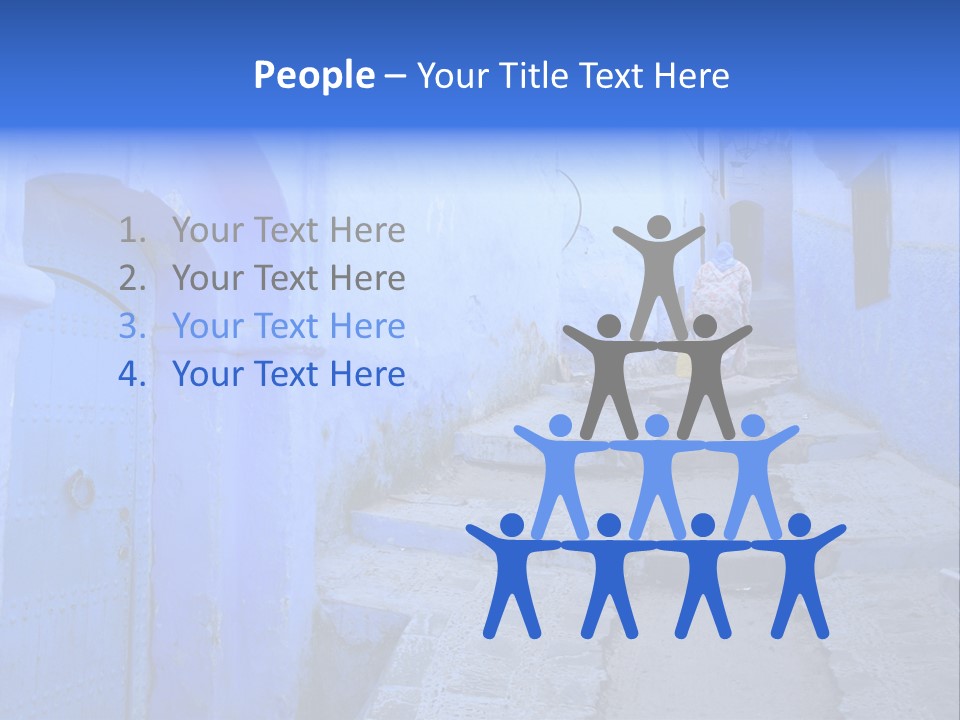 Passage Paint Chefchaouen PowerPoint Template