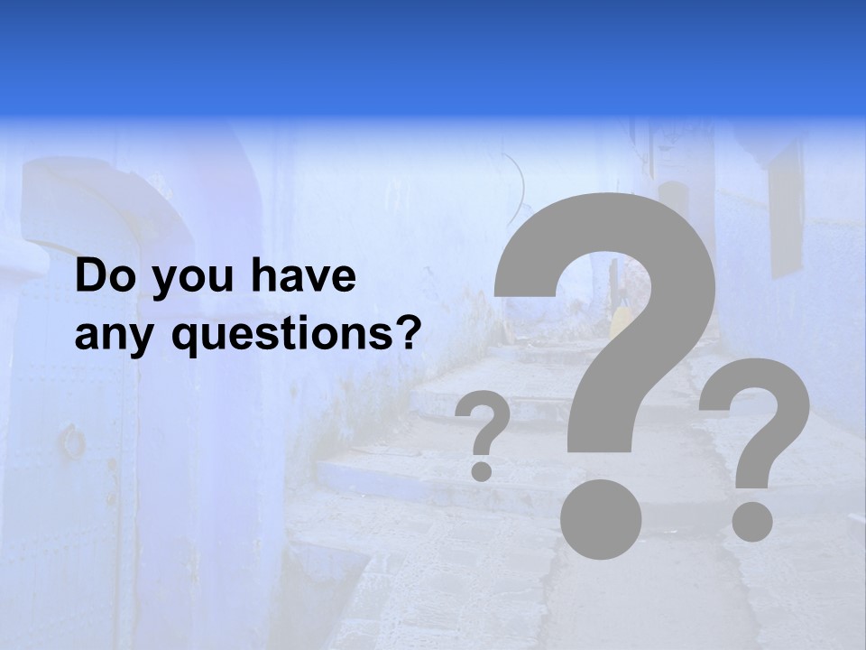 Passage Paint Chefchaouen PowerPoint Template